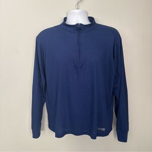 REI Co-Op Men's Blue QZ Baselayer - Large